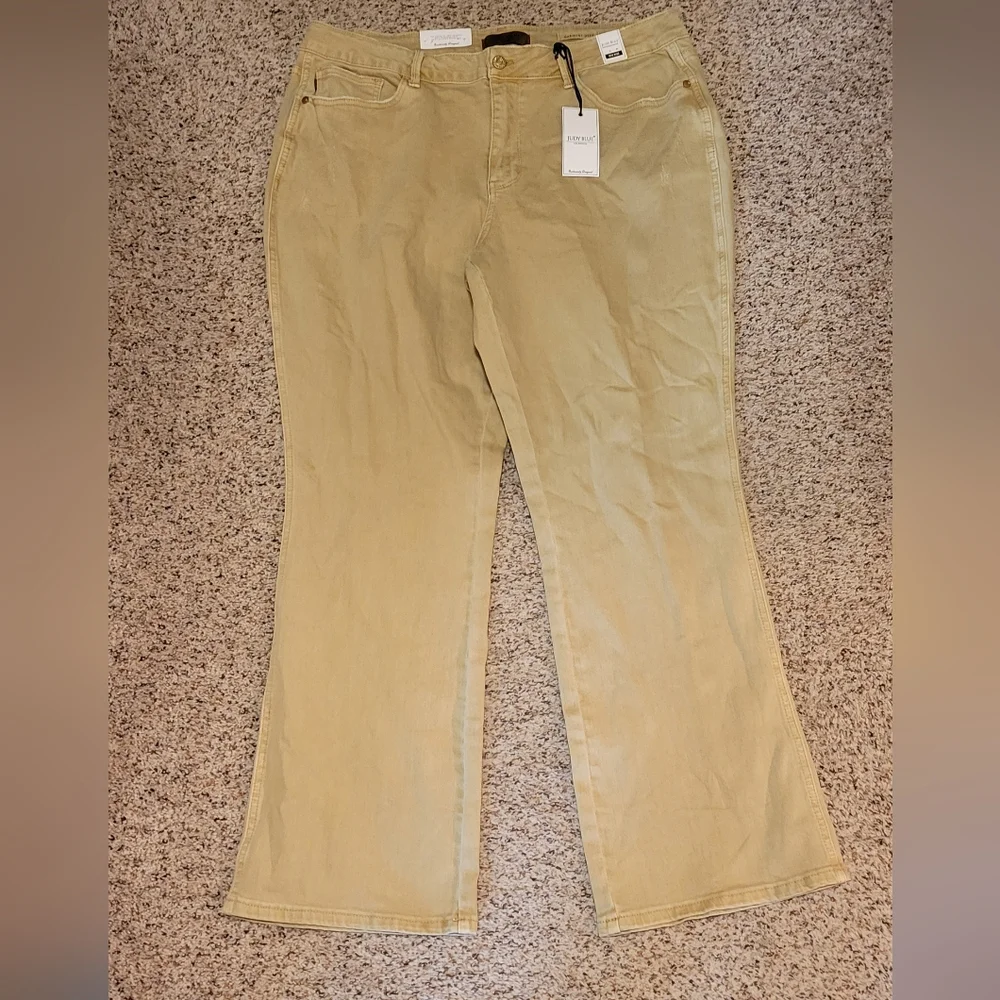 Khaki Bootcut Jeans - Picture 3 of 6